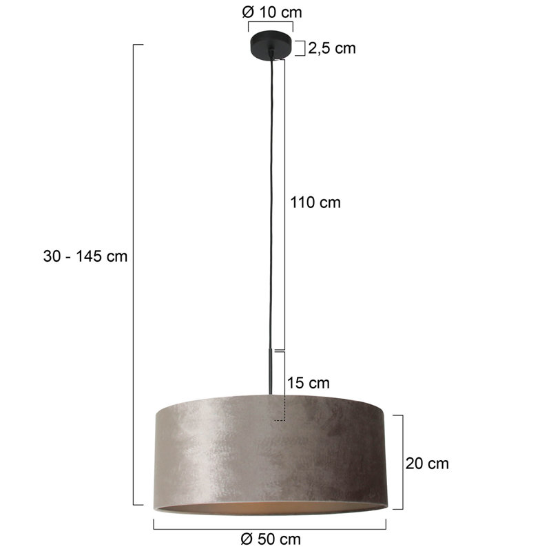 Zeke 1 - Light Single Pendant, Black, Silver