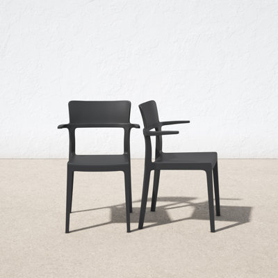 Jeffrey Stacking Patio Dining Armchair by AllModern