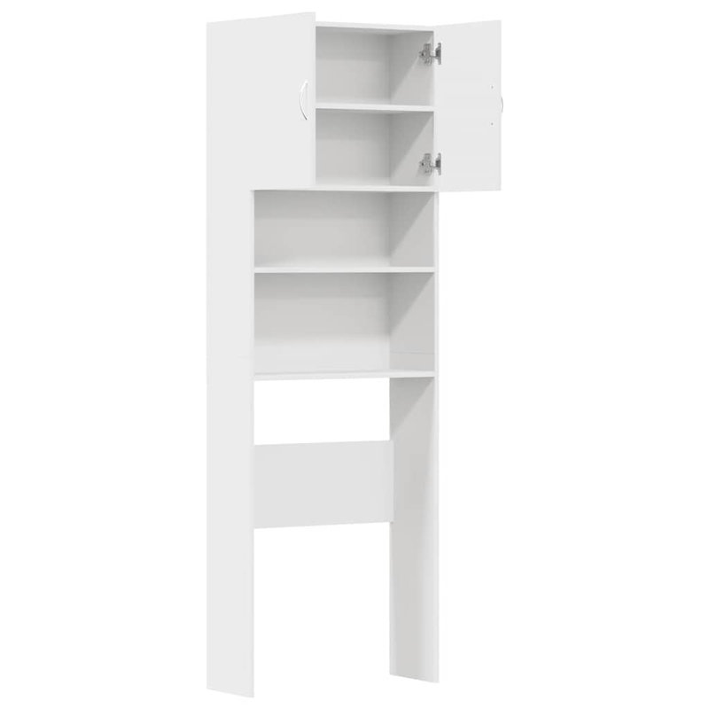 Engineered Wood Bathroom Cabinet, White