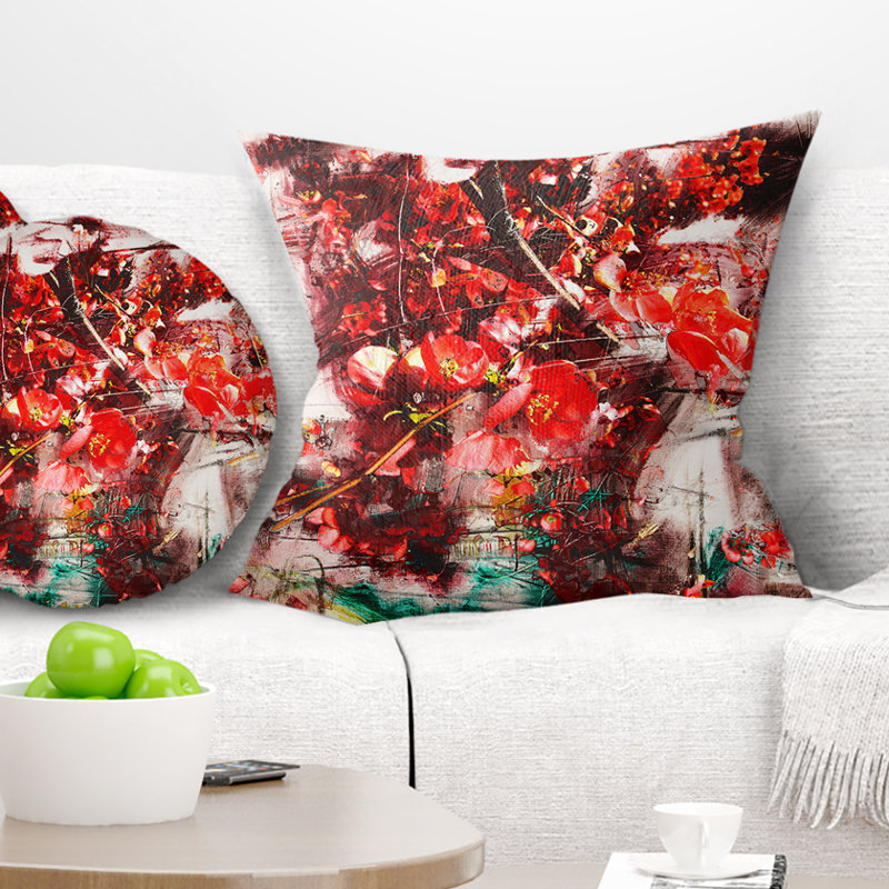 Abstract Throw Pillow, 18" x 18", Throw Pillow