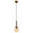 Stylish Industrial Chandelier, Antiquation Finish, 35.4 x 5.9 inches | Metal Body with Glass Cap, E27 Max 6W Socket | Modern Scandinavian Design, Perfect for Living Room & Dining Room Decor, IP20 Rated-1070446102-1072147740