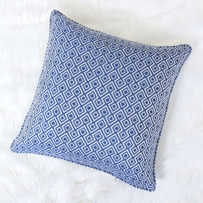  Cozy Jacquard Plaid Pillow Cover