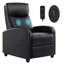 25.2" W Compact Ergonomic Massage Push-Back Recliner-1748526506