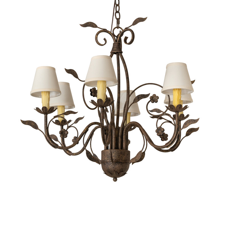 31" Wide Bordeaux 6 Light Chandelier