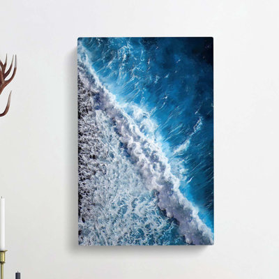 The Beauty Of The Ocean In Abstract - Wrapped Canvas Print