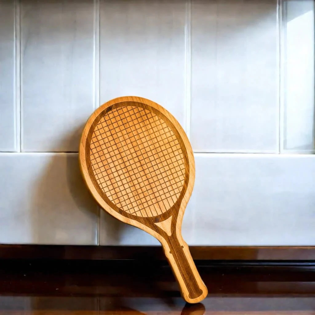 Creative Gifts International Tennis Racket Wood Board - 9