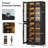 67" Tall Black Bookcase With Doors-399846709
