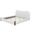 Structure de lit en bois avec tête de lit, lit plateforme tapissier avec pieds de soutien en bois, structure de lit Cloud-106912656-106912669