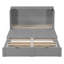 Grand lit escamotable avec tiroir et un ensemble de prises et ports USB, structure de poulie-1388006525-1388006400