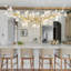  Lustre 16 lumières à branches réglables 55 "avec branches en céramique