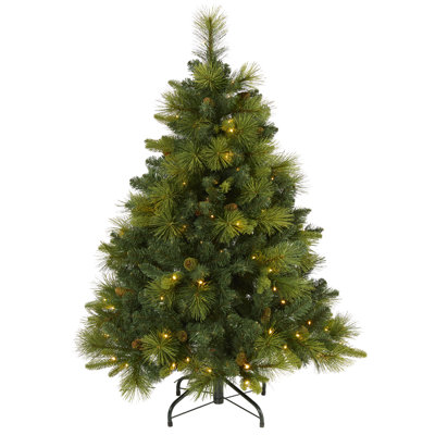 Easy Set-Up Lighted Pine Christmas Tree