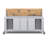 Explorer Rover Table With Butcher Block Retractable Top, With 2 Bin Modules with Bins, 1 Single And 1 Double Storage Module With Locking Doors-111009535