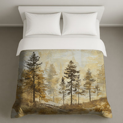Misty Forest Landscape Duvet Covers