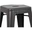 Tabourets de bar contemporains rustiques sans dossier de 2 places, siège de 30 po, tabourets noirs + PC, empilables pour économiser de l'espace, cuisine et espaces idéaux, 2 pièces modernes de 13 lb par tabouret, petits espaces, convenant