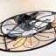 Ventilateur de plafond 20 pouces en tissu de style campagnard avec télécommande pour salon, chambre à coucher et cuisine - NON INCLUS