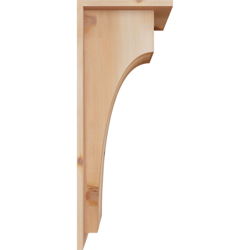 Corbeau Huntington avec plaque arrière, H 26 po x l 7,5 po x P 10 po, Cèdre rouge, Lisse