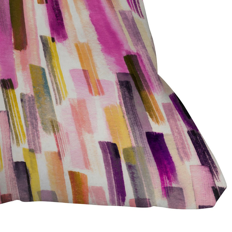 Coussin intérieur / extérieur Ninola Design Brushstrokes, 18 po x 18 po
