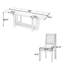 Ensemble de table de salle à manger extensible de 82 pouces avec table à tréteaux Rustic