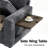 102Inch U-Shaped 8-Seater Sleeper Sofa, Chenille Fabric, Adjustable Backrest 100°-160°, Pull-Out Beds & Storage, Usb Charging, Led Night Light, Foldable Side Table, Tool-Free Assembly-765943741