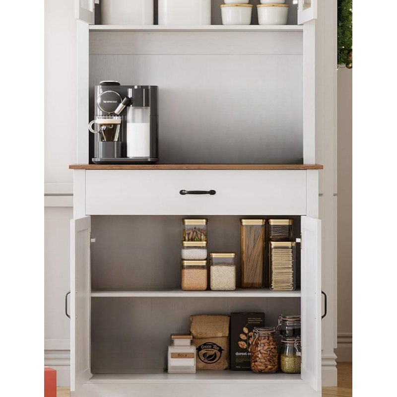 180.3cm Kitchen Pantry, White