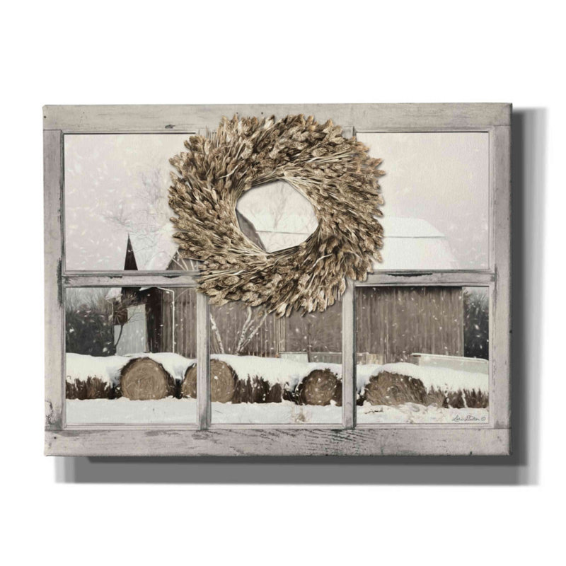 «Millersburg Winter View» par Lori Deiter, art mural sur toile, H 12 po x l 16 po x P 0,75 po