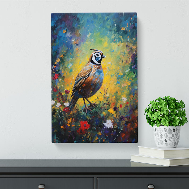 Partridge Impressionism No.2 - No Frame Print, 76cm H x 50cm W x 3cm D