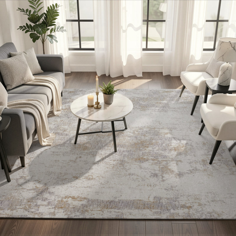 Tapis argenté Garavan, Rectangle 8'9" x 11'6"