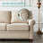Mekalah Fabric 82.68'' Reception Loveseat