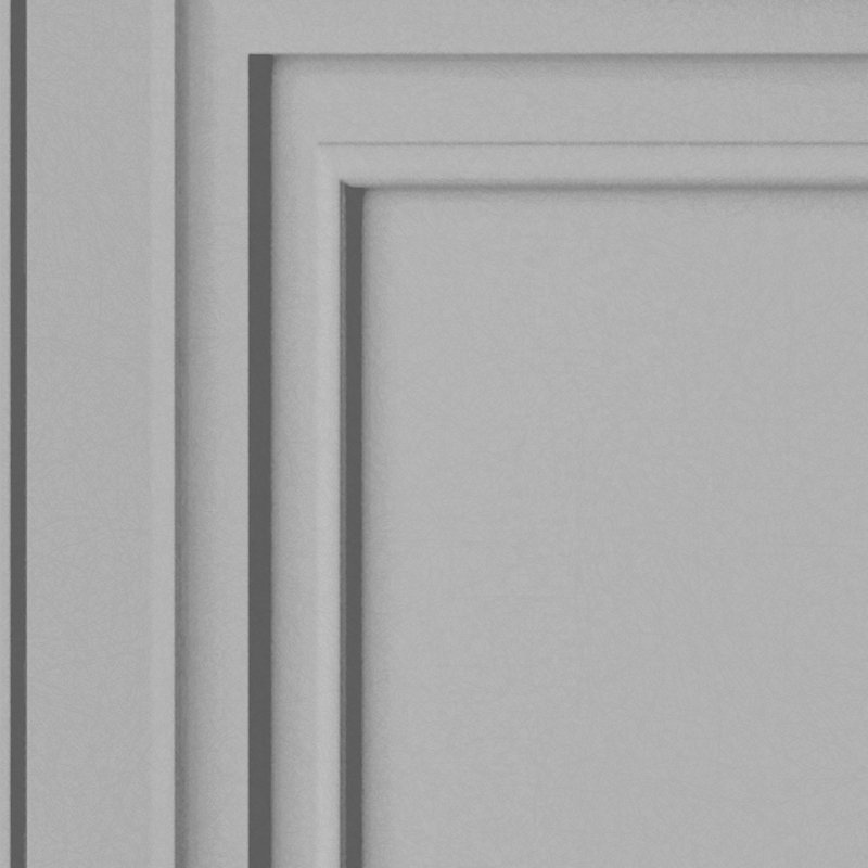 Laura Ashley Redbrook Wood Panel Silver Removable Wallpaper, Silver