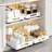 Pull Out Cabinet Organizers 14.5" Deep Slide Out Drawers Fixed with Adhesive Film for Pots-1936009300