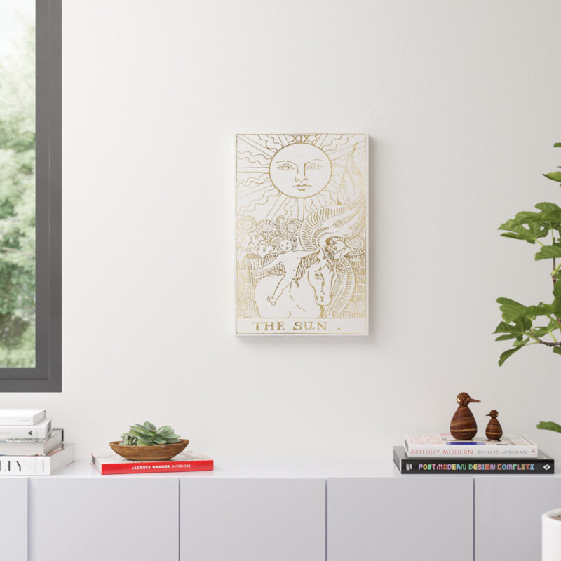 " The Sun Tarot Luxe ", 24" H x 16" W, Wrapped Canvas