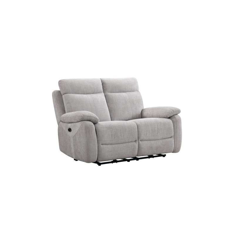 Bikash 2 Seater Electric Reclining Loveseat, Grey