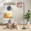  Lampe sur pied à arc pleine lune Misty Mountains Autumn Red Leaves Dreamy Twilight Tall