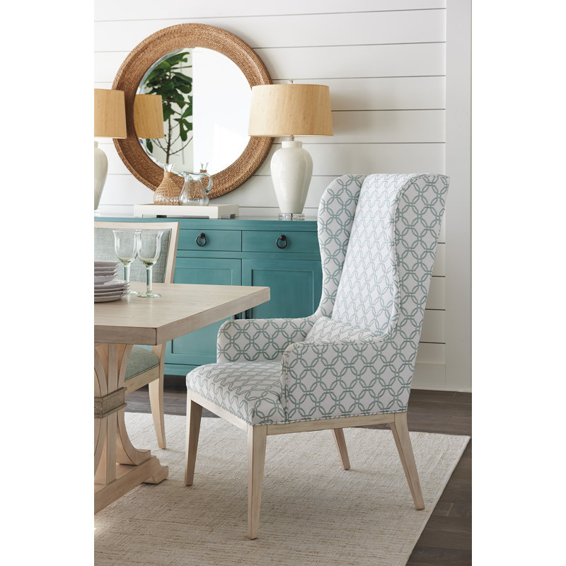 Newport Upholstered Arm Chair, Viscose Blend  Gray, Sailcloth