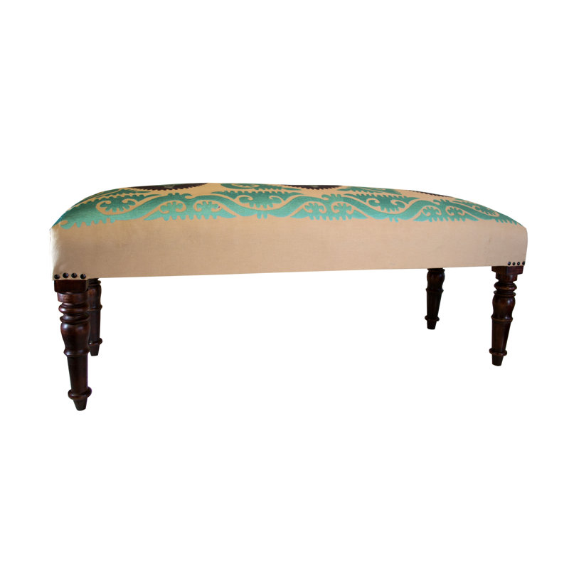 100% Cotton Upholstered Bench