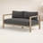 Cavani 59.75'' Wide Teak Loveseat with Cushions-1678165802-1647383186