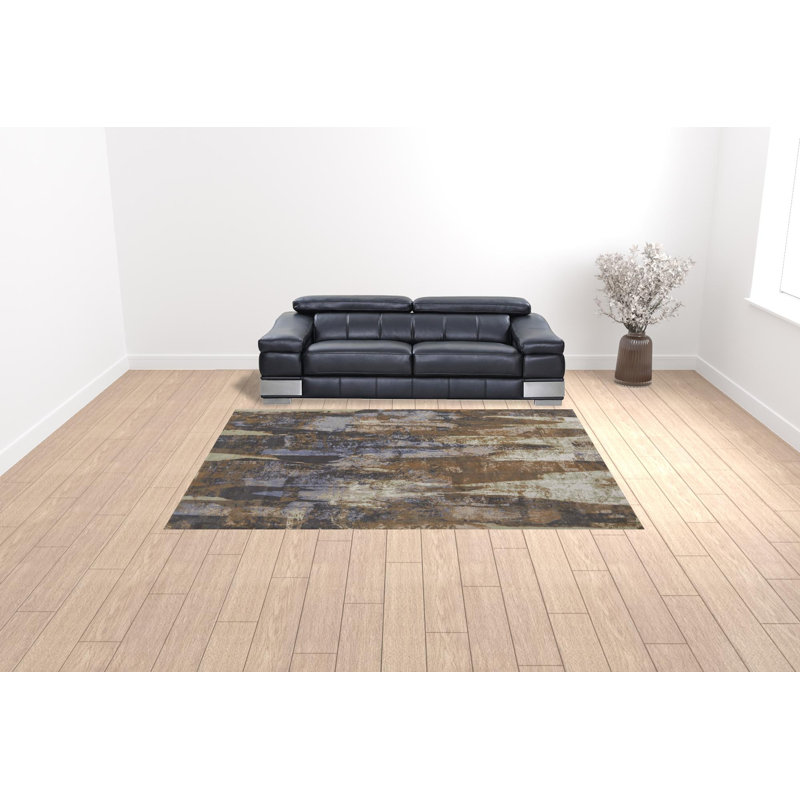 Tapis en polypropylène à motif abstrait Takara, Rectangle 9 pi x 12 pi