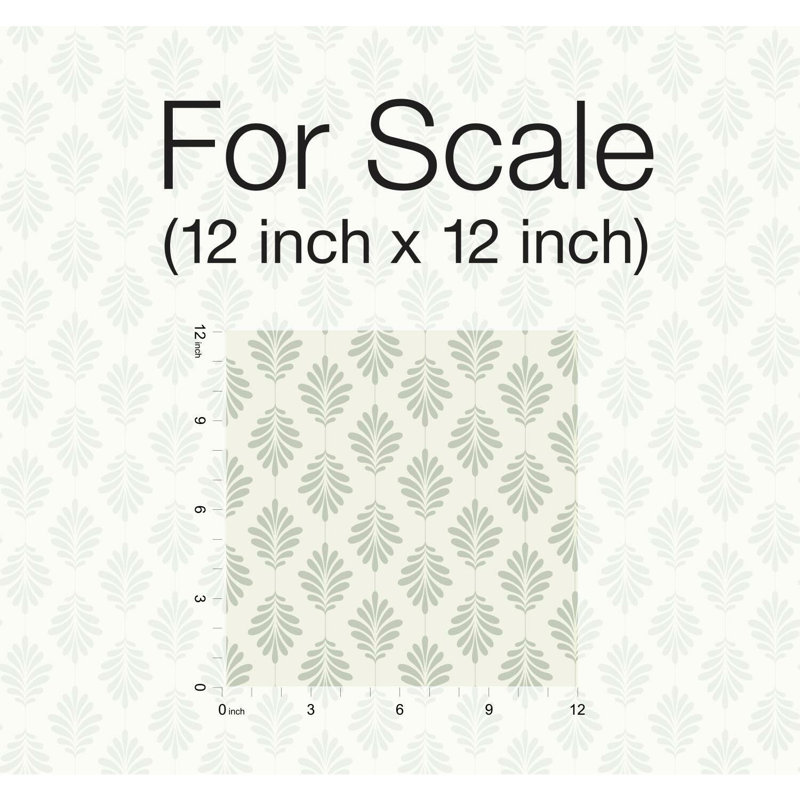 Rouleau de papier peint L 27 pi x l 27 po Saskatia, Vert