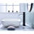 Waterfall Spout Bathroom Faucet In Matte Black, Single Handle Control, Crafted With Stainless Steel For A Quality Sink Black Spout, Design User- Water Composed Of-121629128