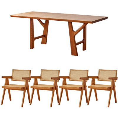 Creative Branch Shaped Cherry Wood Dining Table