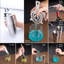 Ensemble de barman 23 pièces avec support à cocktail | Ensemble de bar avec tous les accessoires essentiels: Martini Shaker, Jigger, passoire, cuillère à mélanger, pilon, verseurs à liqueur | argent