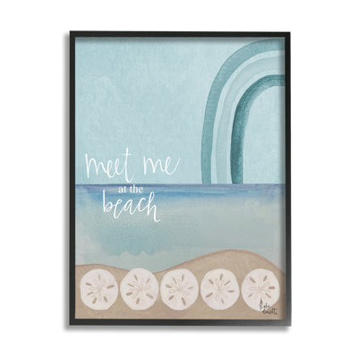 «Meet Me at Beach Sand Dollar Rainbow» par Kim Allen - impression