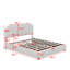 Grand lit plateforme tapissier