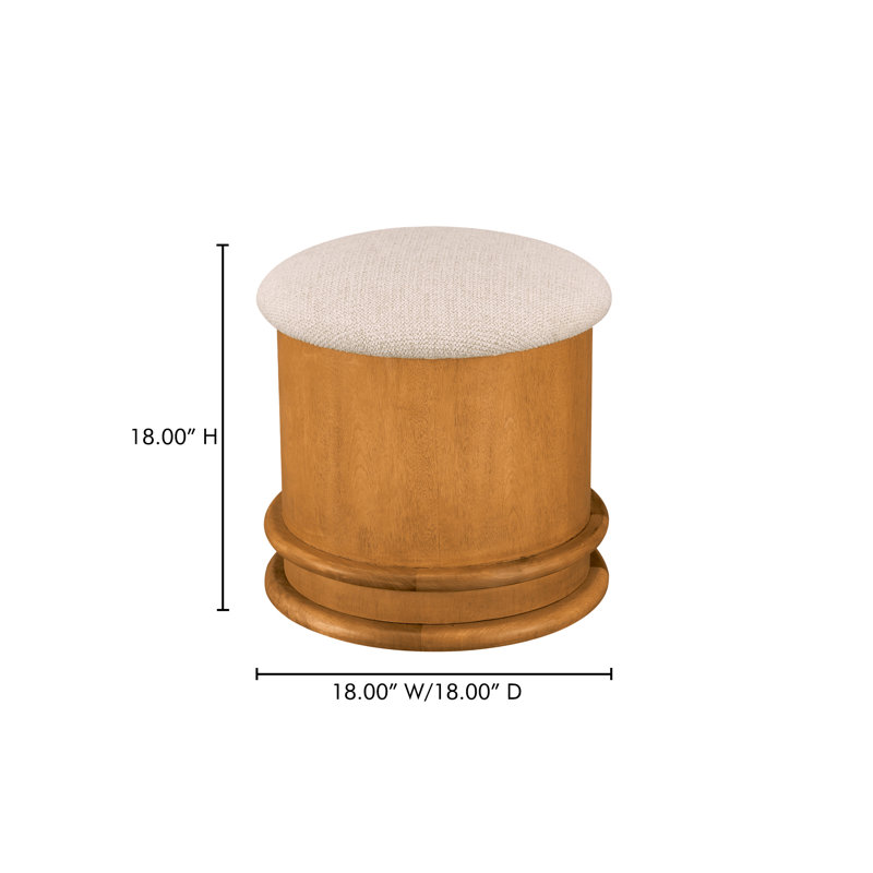 Piccolo Storage Stool Olive, Flecked Oatmeal