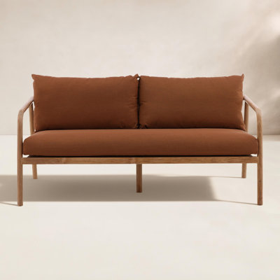 Lorelai 65" Teak Patio Sofa