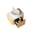 Meuble-lavabo de salle de bain 24 po avec lavabo, meuble de rangement mural à bordures courbes et flottantes avec tiroir, lavabo rond en céramique blanc sans robinet, pré-assemblé-117021273-117021274