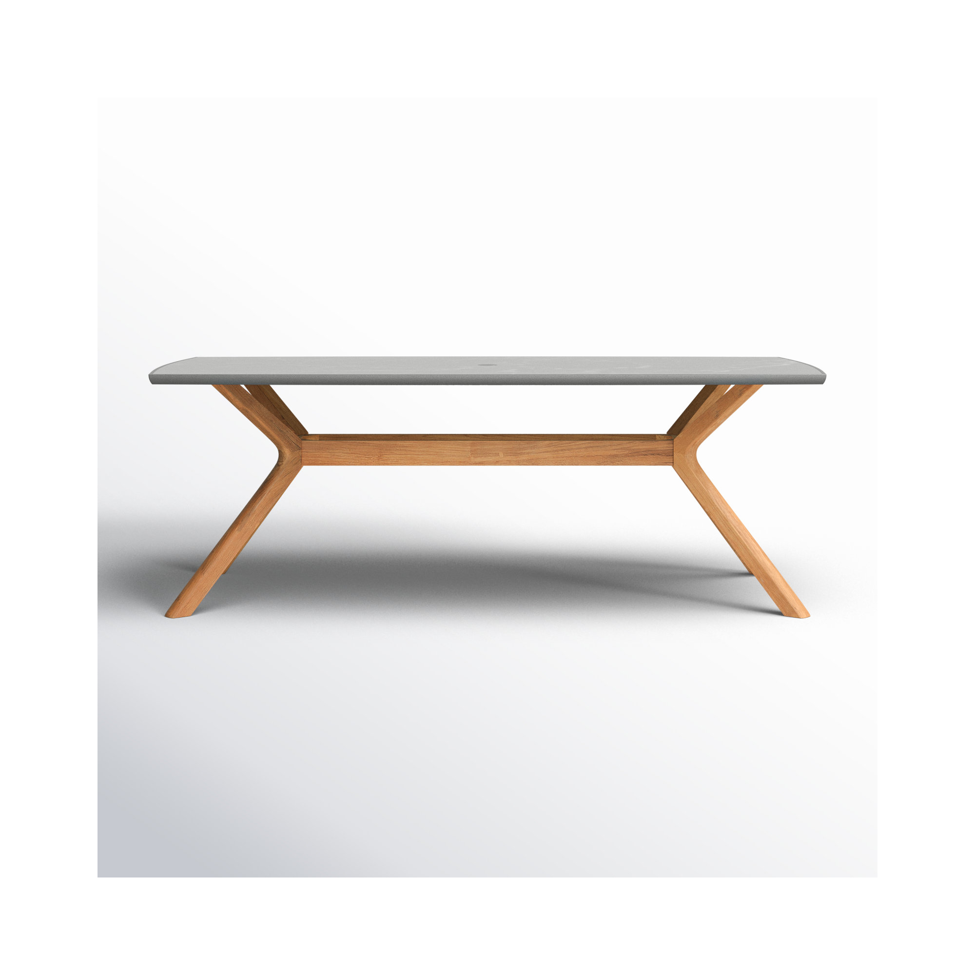 Amira 87'' Ceramic Outdoor Dining Table, 29.5" H x 87" W x 40" D