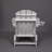 Outdoor Adirondack Chair, Foldable With Dual Cup Holder, Composite Material With Wood Texture-1712316112