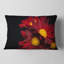 Coussin décoratif en velours rouge