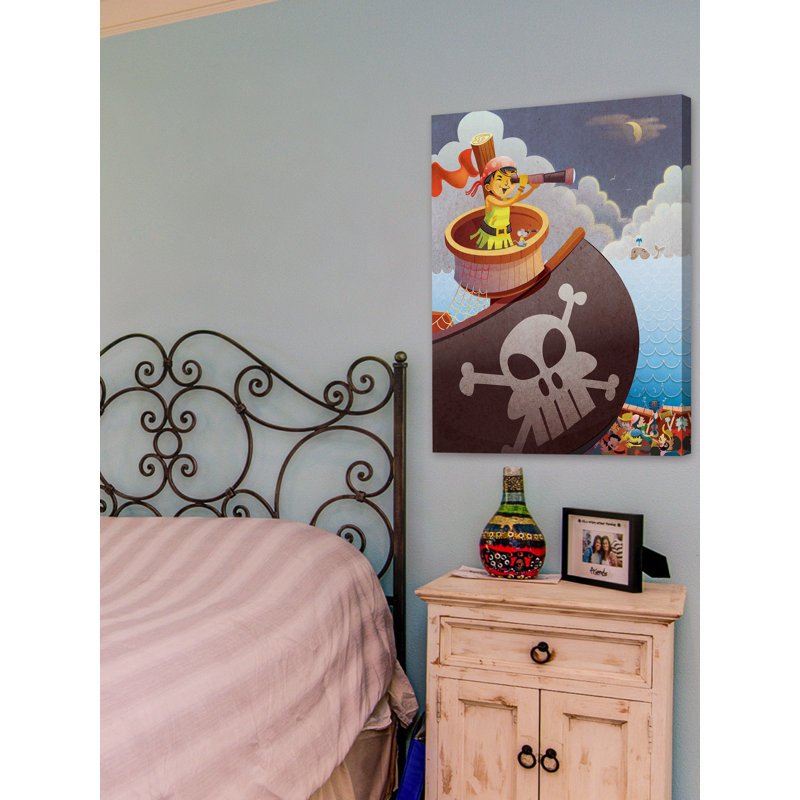 « pirate fille », art sur toile